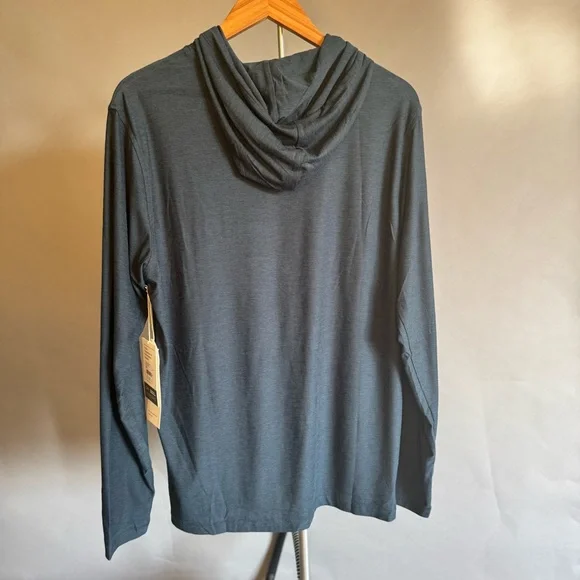 NWT • VUORI • Men’s Strato Tech Performance Hoodie • Navy Heather • Size Large - Picture 7 of 12